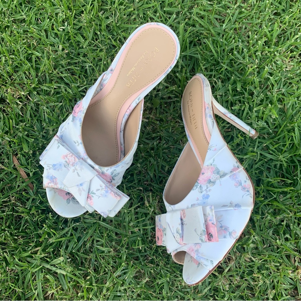 Antonio Melani x Born on Fifth Arden Floral Bow Dress Sandals